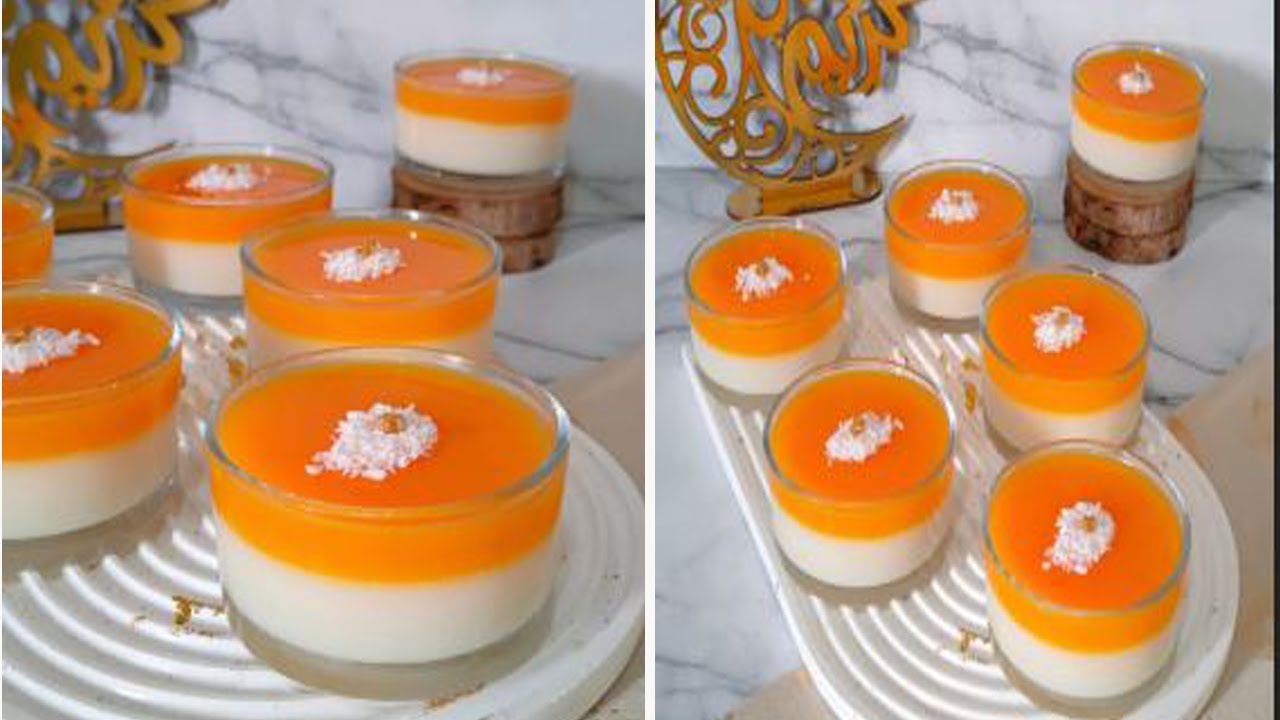 طريقة مهلبية الفانيليا والبرتقال كريمى واقتصادية وطعمها خيال😉😍#رمضان_2025 #ترند #حلويات #رمضان مبارك