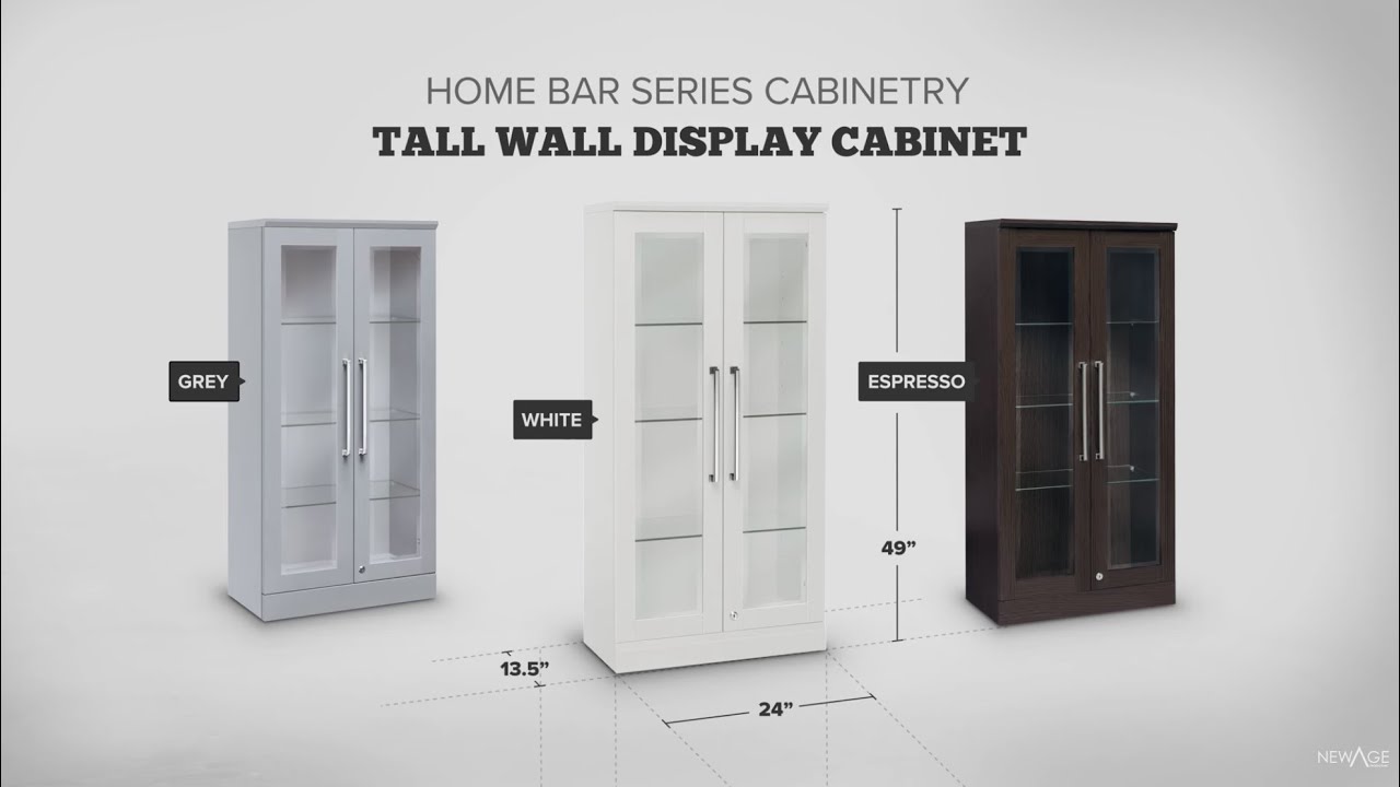Home Bar | Tall Wall Display Cabinet