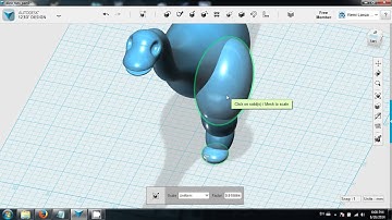 Autodesk 123D - Dinosaur Tutorial - Part 5