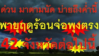 ด่วนมาตามนัด บ่ายถึงค่ำวันนี้ พายุฤดูร้อนจ่อพุงตรง 42 จังหวัดต่อไปนี้