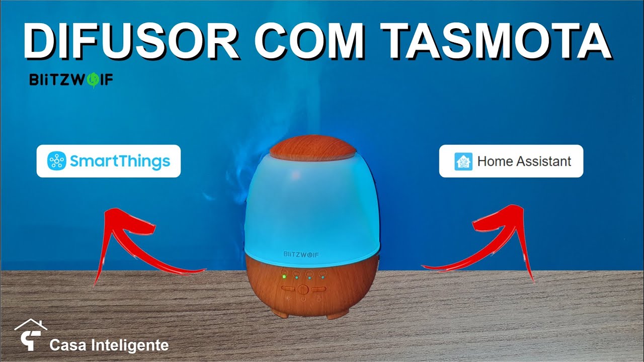 Difusor Blitzwolf com TASMOTA e configuração no SMARTTHINGS e HOME ...