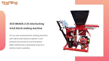ECO BRAVA 2-25 Interlocking brick block making machine