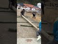 Labor-Saving Log Transport Craft With Bamboo Roller Track