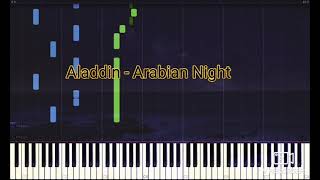 Aladdin - Arabian Nights - Synthesia Piano