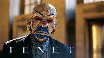 The Dark Knight Opening Scene with TENET music - Rainy Night in Tallinn