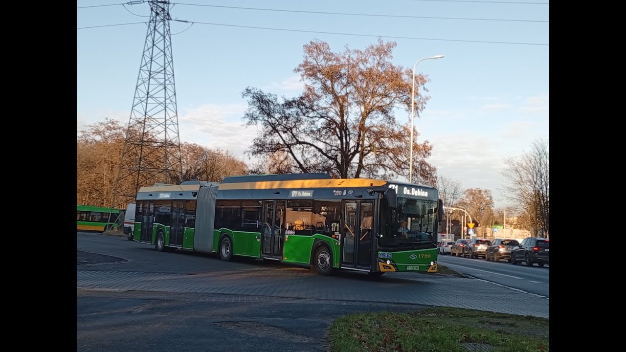MPK Poznań Solaris Urbino 18 IV Electric #1720 linia 171 kierunek Os. Dębina