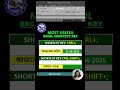 Excel Date & Time Shortcut Keys | Computer Learning Shorts #ExcelShortcut #MSExcel