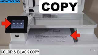 How To Copy With HP LaserJet Pro Color Printer 