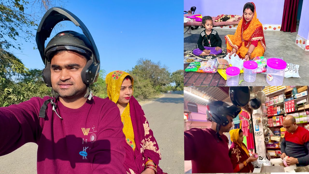 💁‍♀️सारे कामों को निपटा के निकल पड़े💃पतिदेव के साथ होली कि शॉपिंग🛍करने/क्या क्या खरीददारी कि#shooping