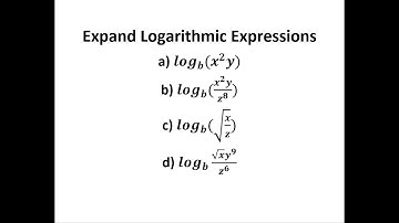 Expand Logarithmic Expressions