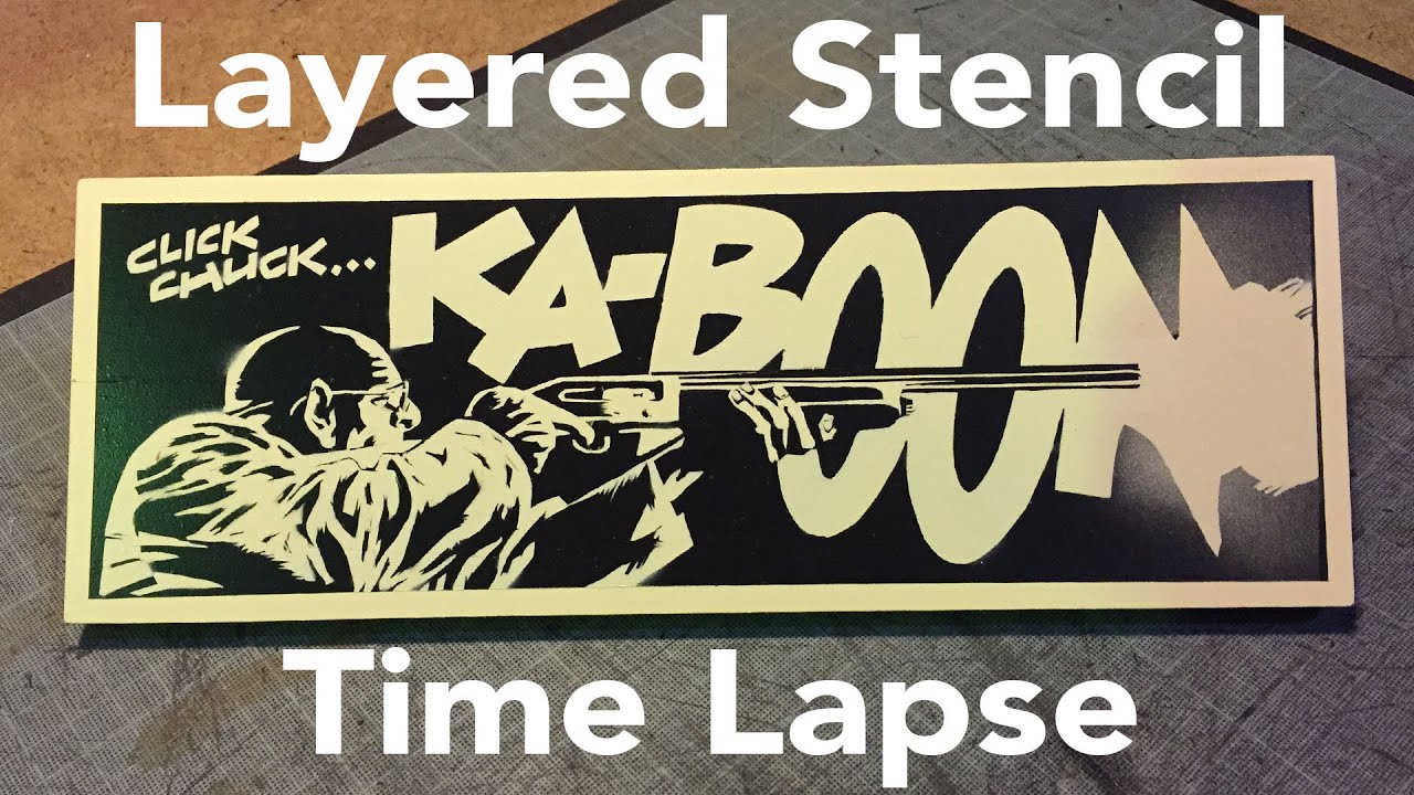 paint net Layered Stencil - Time Lapse