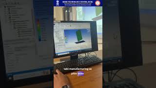 Simulation using ANSYS software ⚙️ #automobile #makeinindia #shorts