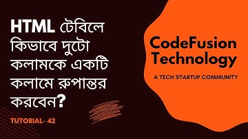 42. HTML Table Colspan Attribute: Merging Cells for Advanced Data Presentation.