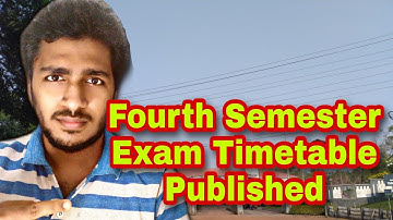 Fourth Semester Exam Timetable Published | Calicut University | Jobin Kaveri