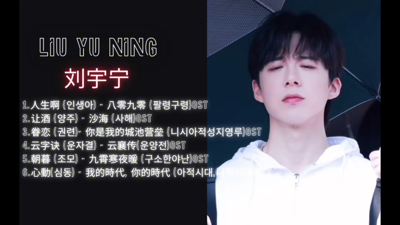 4. 언제든지 듣고 싶어서 만든 刘宇宁 OST 모음 _ liuyuning _ 류우녕 _ 摩登兄弟刘宇宁