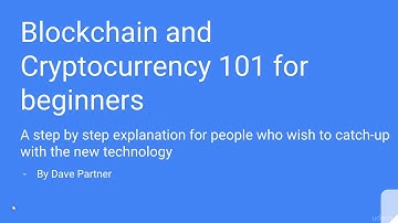 Blockchain cryptocurrency course 101 for absolute beginners