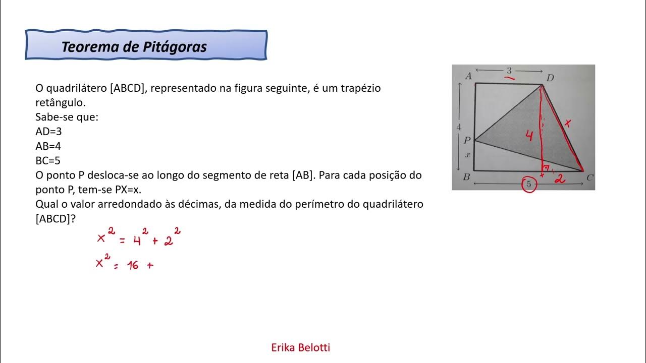 Teorema De Pitágorasexercício Rápido E Fácil Youtube