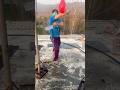 How amazing it looks to release one balloons on the sword . #viral #balloon #youtubeshorts P37#asmr