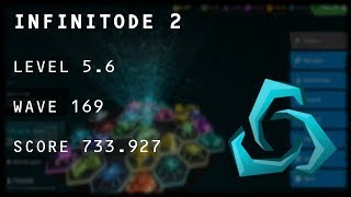 Infinitode 2 - Level 5.6 Wave 169 [733.927 Score]