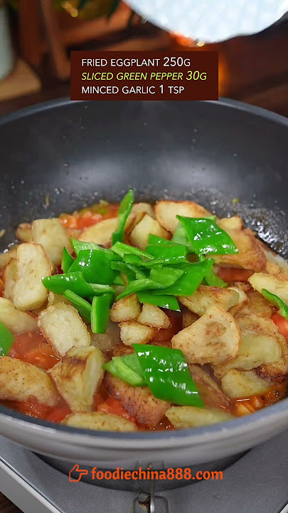 EASY VEGAN STIR-FRIED EGGPLANT RECIPE #veganrecipes #vegetarian #chinesefood #cooking #eggplant