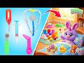 Learn Medical Tools💉🌡️ | Sick Bunny Needs a Doctor! 🐰🩺 | Preschool Toddler Learning Video