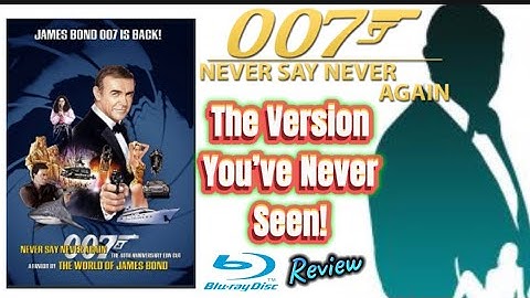 007. NEVER SAY NEVER AGAIN - EON CUT.  #review. #jamesbond #007  #film #movie