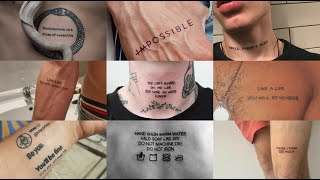 Small Quote Tattoo ideas (2022) | inspirational quotes tattoo designs | motivational quotes tattoo