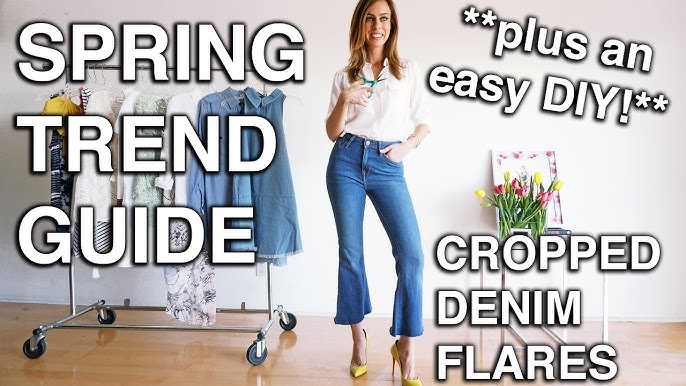 How To Style Crop Flare Jeans - Kick Flare Jeans Outfits 