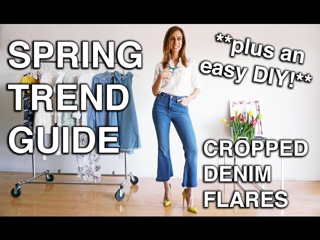 Easy DIY: Cropped Flare Jeans + Outfit Ideas I Spring Trend Guide 