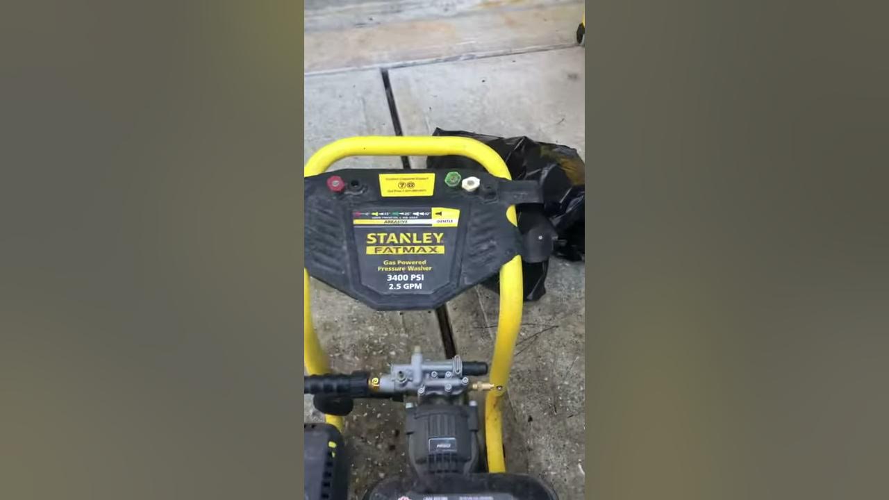 How To Start Your Stanley Fatmax 3400pis Pressure Washer; Follow These