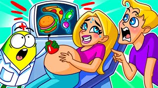 😱 The Worst Pregnancy Challenge?!🤰| First Time Parents | Funny Cartoon By Avocado Family