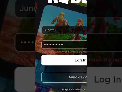 Why can’t i log in on my account  ? #roblox