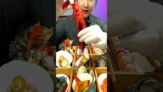 Gourmet Seafood Platter Mukbang 🦪🍤 #gourmet #mukbang #seafood #asmr #eatingsounds #shorts #food #eat