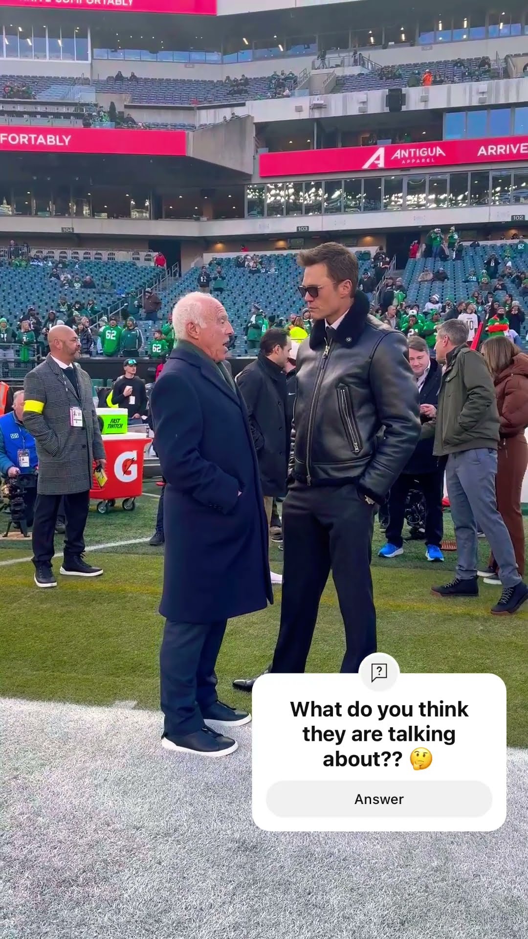 Just two owners catching up