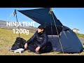 パーゴワークス「NINJA TENT」の開封レビュー！1200gの快適な軽量テントがついに登場！（設営編）