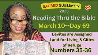 "Levites' Cities of Refuge for Involuntary Manslaughter, Only" Day 069: Numbers 35-36, Bible Reading