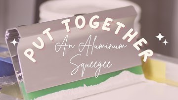 How To Assemble @Ryonet Aluminum Squeegee