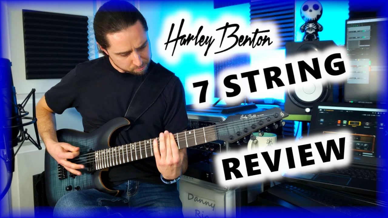 Harley Benton 7 String Guitar Review - Amarok-7 BKBL Flame Burst - BIAS ...