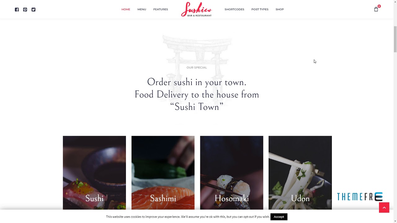 Sushico - Sushi and Asian Food Restaurant WordPress Theme Triste