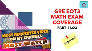 Grade 9E-Mathematics-EOT-Term-3-Part-1-Learning Objective-3-Q1,2,3 and 4.