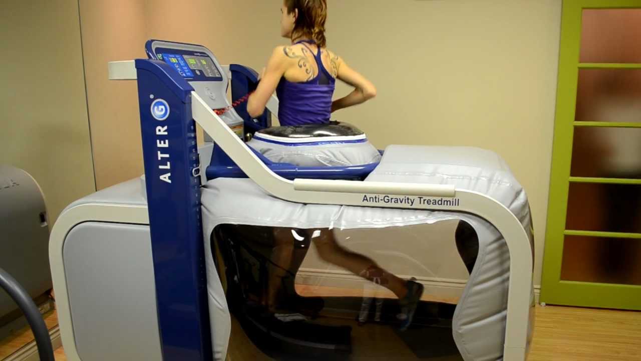 Running on the AlterG Anti-Gravity Treadmill - YouTube