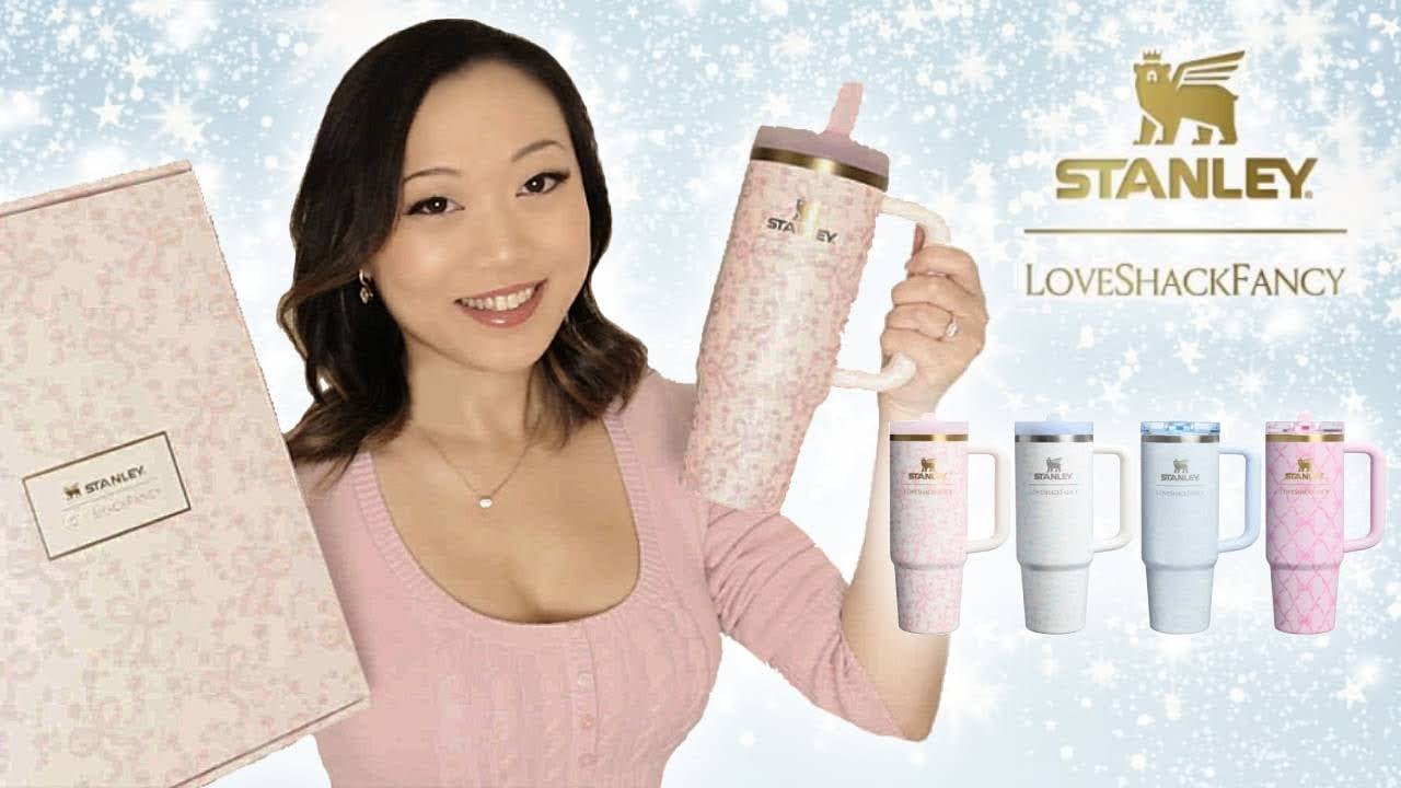 Обзор и сравнение стакана-уловителя Holiday Quencher STANLEY x LOVESHACKFANCY