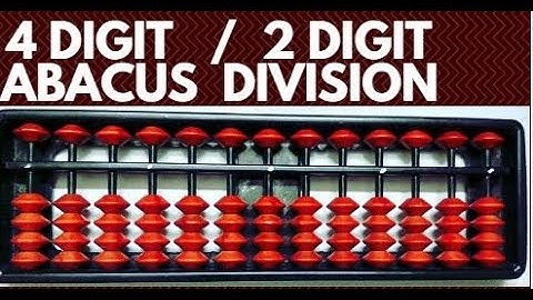Abacus Division || 4 digit by 2 digit division ||  How to do Abacus Division