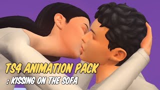 [The Sims 4] 'KISSING ON THE SOFA' Animation Pack (DOWNLOAD)ㅣ심즈4 키스 애니메이션