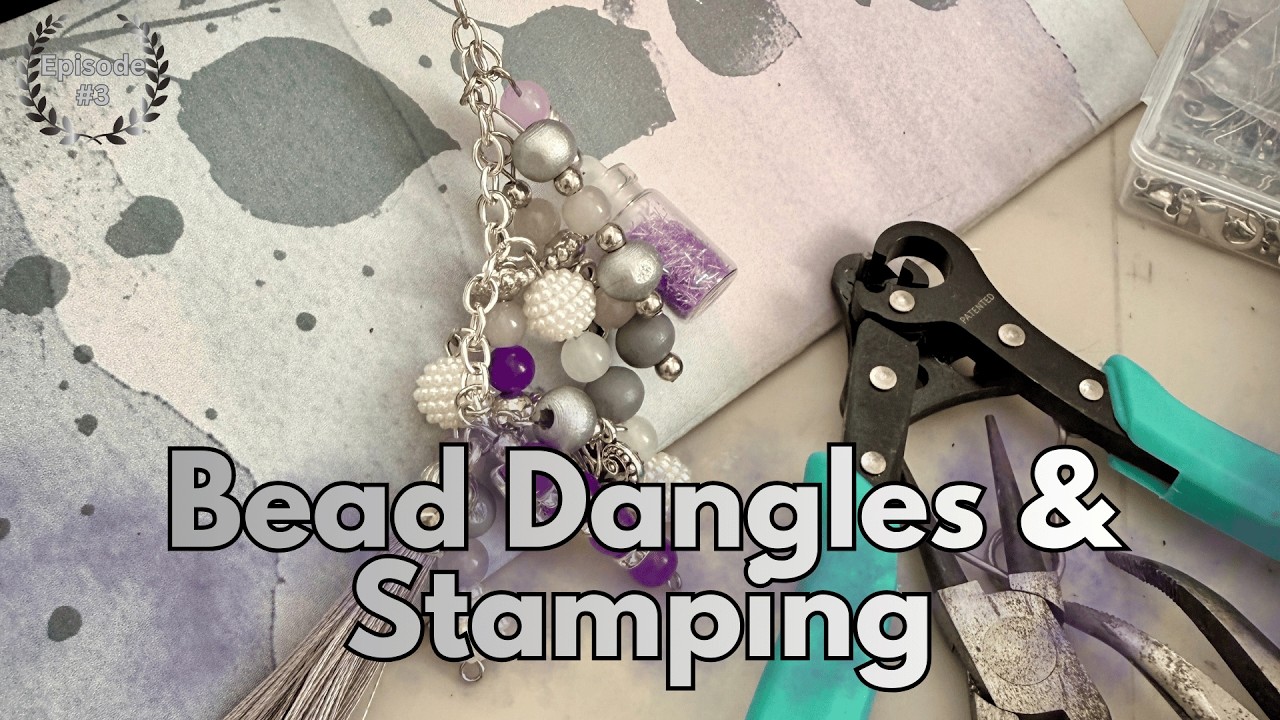 В саду, эпизод 3: Техника штамповки и изготовления подвесок из бусин.