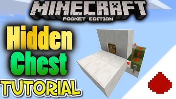 Hidden Crafting Bench Tutorial  [Mcpe Redstone] Block Swapper / Hidden chest Build