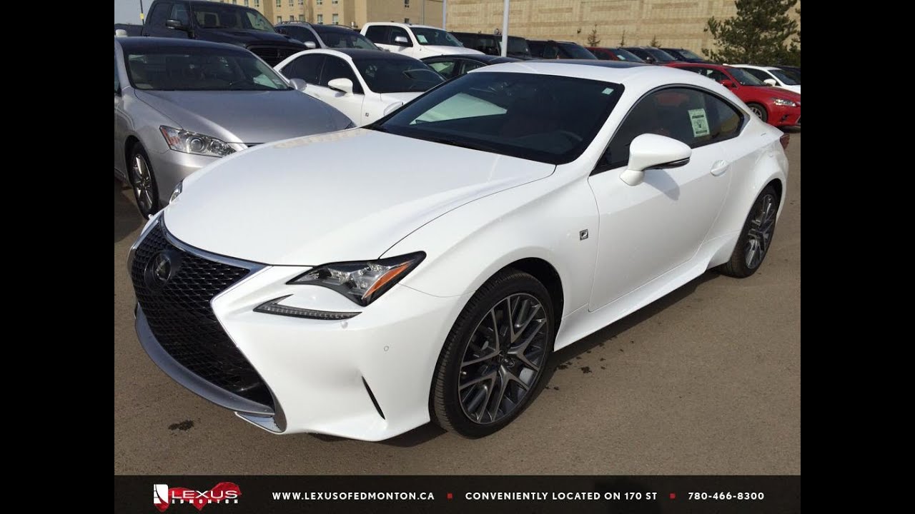 New Ultra White On Red 2015 Lexus Rc 350 Awd F Sport Series 2 Review South Edmonton