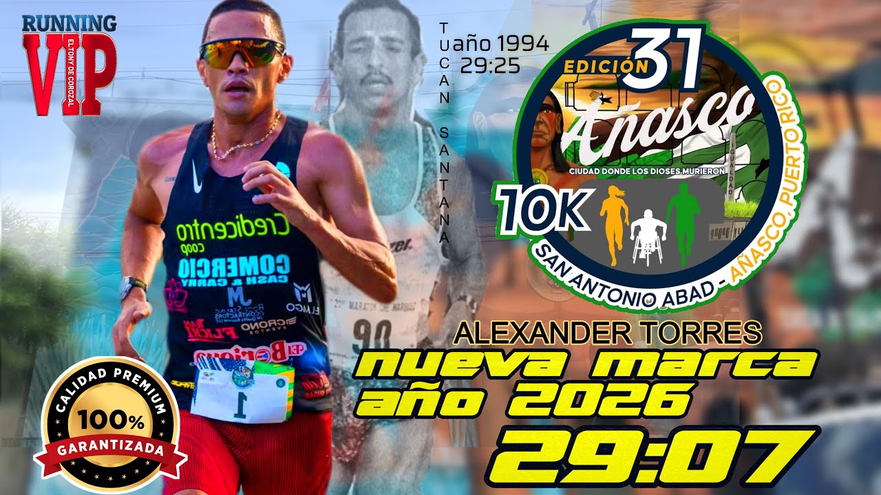 10K San Antonio Abad 2026 Edicion 31 V7 Chapter100 CARRERA  HISTORICA Nuevo Record de Ruta 29:07