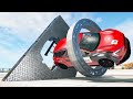 Incredible Stunts on Cars #1 - Beamng drive