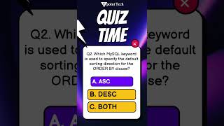 MySQL Practice Questions & Answers | MySQL MCQs | Tpoint Tech